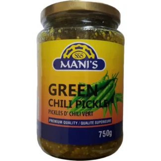 Mani's Green Chilli Pickle - 750 Gm